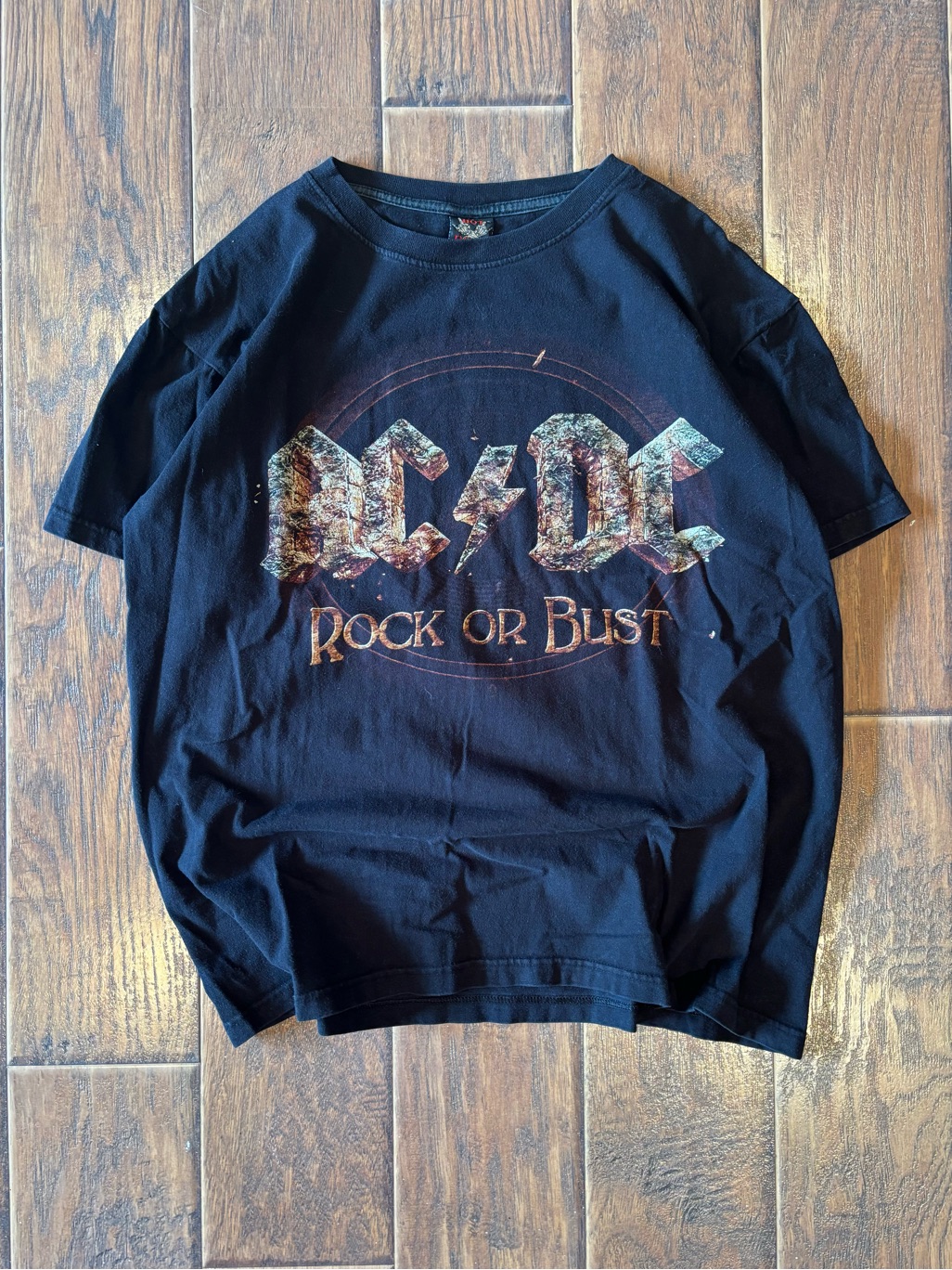 Vintage Y2k Ac/Dc Rock Or Bust Band Shirt